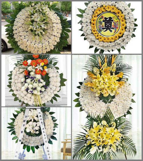 河南南阳卧龙区王村乡王村村花圈速递