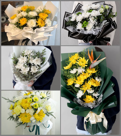 河南南阳卧龙区王村乡王村村白事花束代送